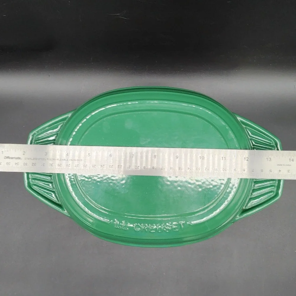 Le Creuset 27 4.2L Green Enameled Cast Iron Multi-Pan Oval Dutch Oven Skillet